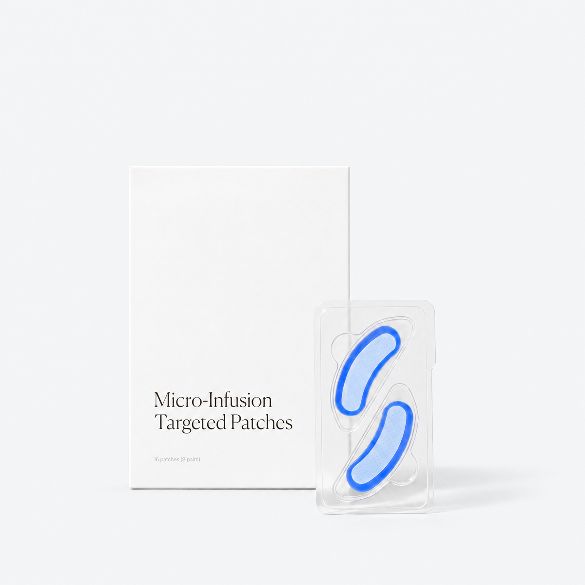 Niviens Micro-Infusion Targeted Patches, box and tray with two patches